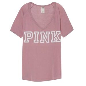 PINK Rose Pink Graphic Short Sleeve